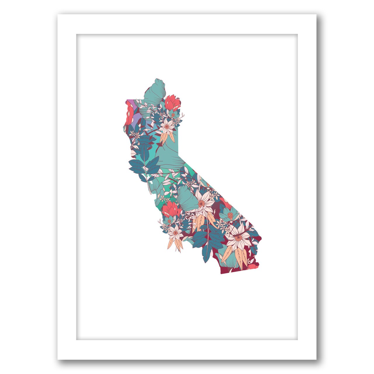 California Florals by Digital Keke Frame  - Americanflat